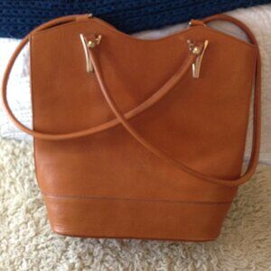 VTG Vera Pelle Italian Leather purse, Burnt Orange, Horsebit, Equestrian Chic
